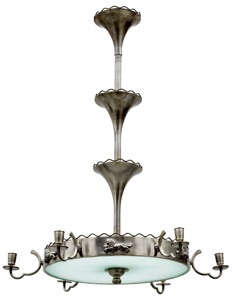 Ljuskrona FST Art.Nr 1930-103
Design Estrid Ericson
Dekor Anna Petrus